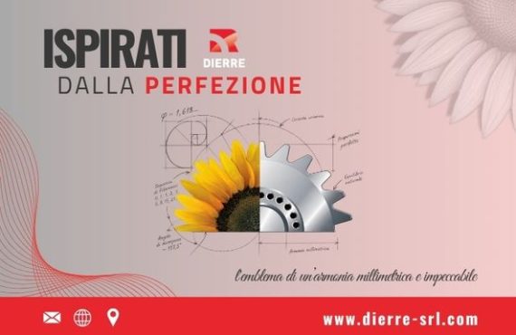 Girasole, simbolo di Dierre e della sua storia nella meccanica di precisione dal 1980.